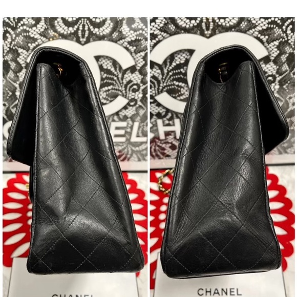 CHANEL Maxi Jumbo quilted XL Lambskin Matelasse chain shoulder Bag - Picture 4 of 12